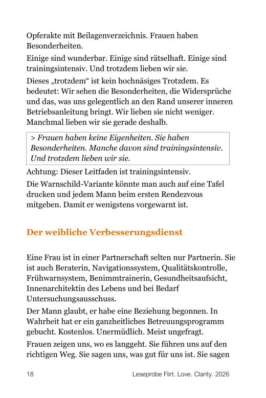 Buch von Rudolf Franz Czaak: Flirt-Love-Clarity. Lesprobe Seite 18
