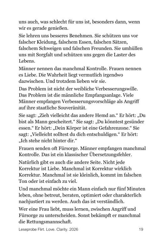 Buch von Rudolf Franz Czaak: Flirt-Love-Clarity. Lesprobe Seite 19
