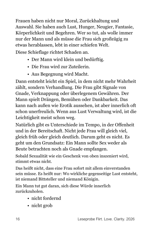 Buch von Rudolf Franz Czaak: Flirt-Love-Clarity. Lesprobe Seite 16