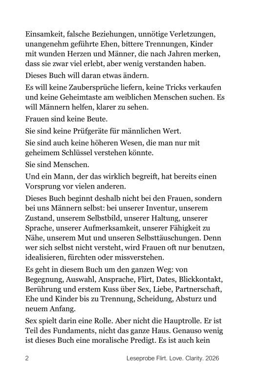 Buch von Rudolf Franz Czaak: Flirt-Love-Clarity. Lesprobe Seite 2